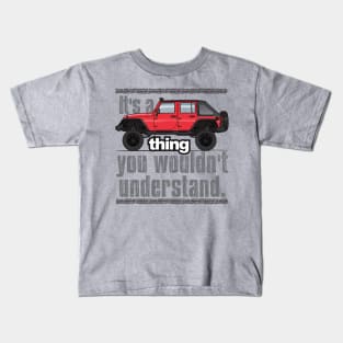 Red JK 07-18 Kids T-Shirt